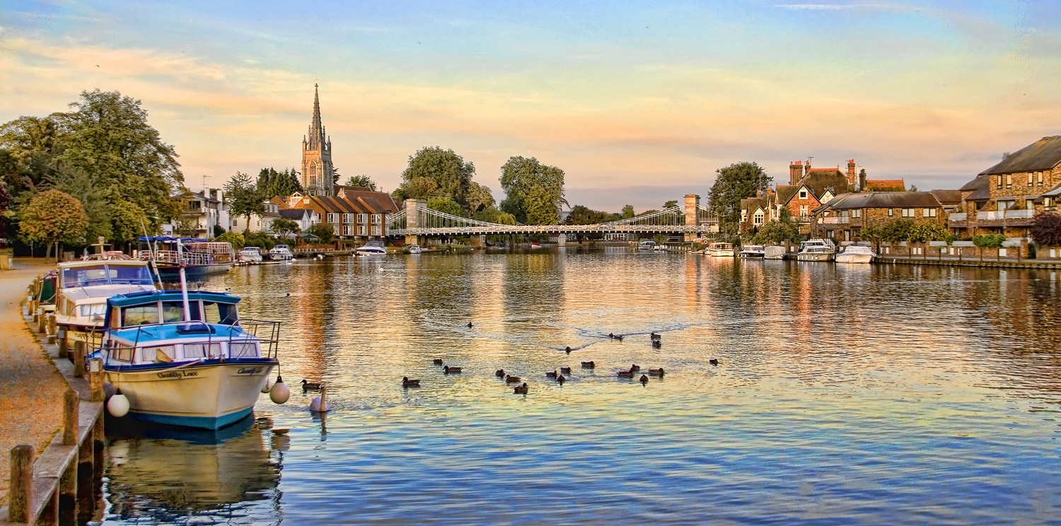 Marlow Bridge over the River Thames