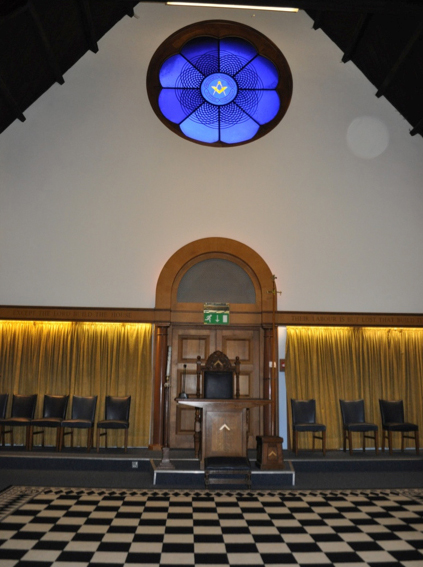 Lodge room at Marlow Masonic Centre